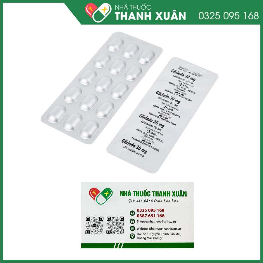 Gliclada 30mg trị đái tháo đường